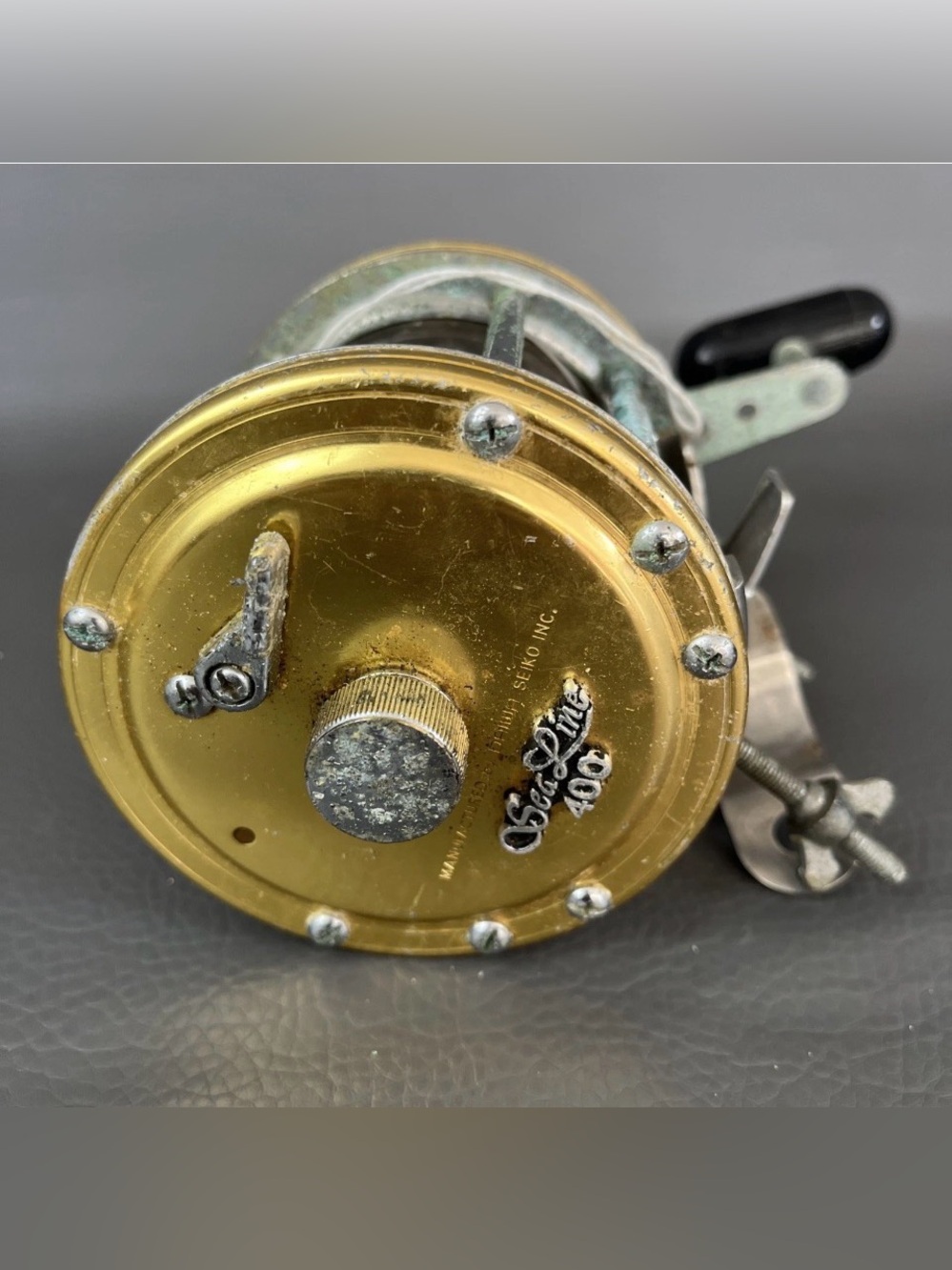 Daiwa Sealine 400 Gold Double Shaft Reel Old Rare Vintage Model Limited Edition